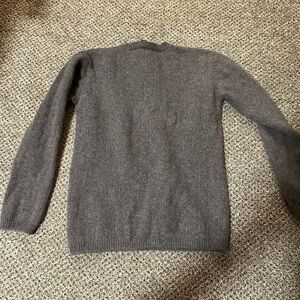 Ralph Lauren merino wool sweater grey petite
